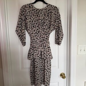 Jr Too By John Richard Vintage Floral Dress Size 4 Petite